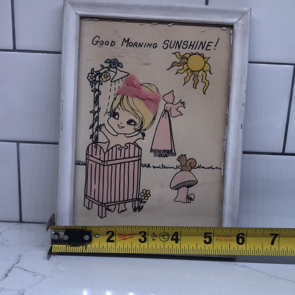 Adorable vintage print “Good Morning Sunshine “ - Picture 4 of 5
